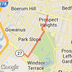 Vanderbilt and PPW Loop  route map