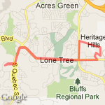 Sunset Hill Circle route map