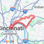 18 Mile Run Parts of the Pig route map