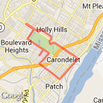 Carondelet loop route map