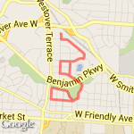 Neighborhood Run route map