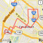 8  mile - Sports Backers route map