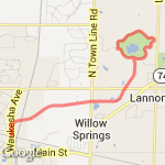 waukesha to menomonee park route map