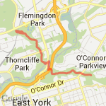 Taylor creek 10k route map