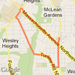 3.14 miler route map