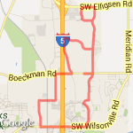 Work 8 mi (2) route map