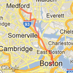 Home to Suffolk route map