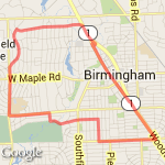 7.5 mile loop route map