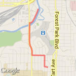 Trinity 3 Mile route map