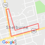 Walk with dogs route map