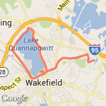 home to lake via salem route map