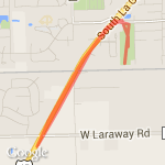 my first 5k route map