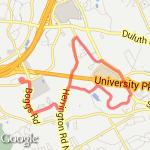 Gwinnett Technical College loop route map