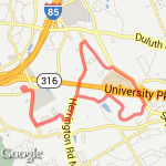 Gwinnett Technical College loop route map