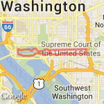 National Mall Running Route - Washington, DC route map