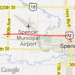 Spencer 10 mile Bike Ride route map