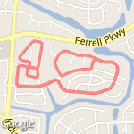 my 5k run X2 or 3 laps route map