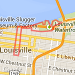 Wednesday Night Derby City Run Club Route. route map