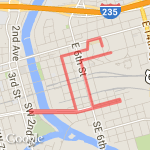 Race for the Cure route map