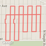 Zig-zag through Neighborhood route map