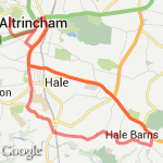 Hale Barns n Back route map