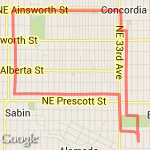 4.17 miles pretty flat big square route map