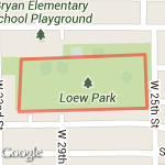 Loew Park route map