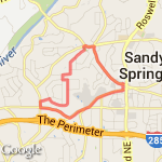 No Boundaries 8 Miler route map