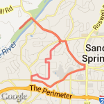 No Boundaries 8 Miles route map