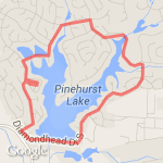 Lake pinehurst route map