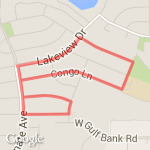 8 mile Jersey Village route map