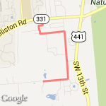 short 3 miler route map