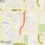 Monday run route map