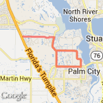 Mapp road circuit route map
