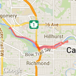 first saved run route map