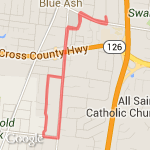 to Bormans and home route map