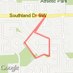 Big park to triangle park route map