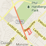 No Roads 5K route map