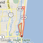 Fort Lauderdale 16k route map