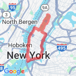 18 mile - Manhattan route map