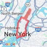18 mile - Manhattan route map