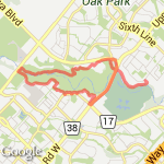 Sixteen Mile Creek route map