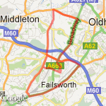 20k Chadderton moston route map