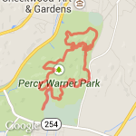 Percy Warner Horse Trail route map