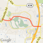 tuskawilla to 426 route map