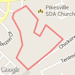 Old Court Middle School route map