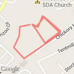 Old Court Middle School route map