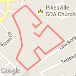 Old Court Middle School route map