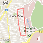 One mile Park View Loop route map