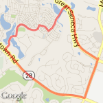 Around the block  route map